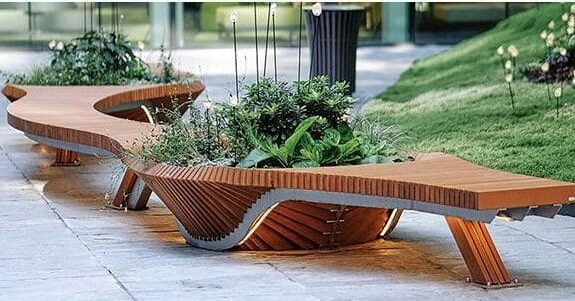 Wooden Planter/Bench DKY869