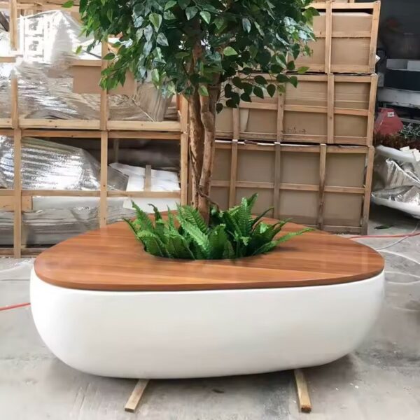 Irregular Shaped Planter/Bench DKY696