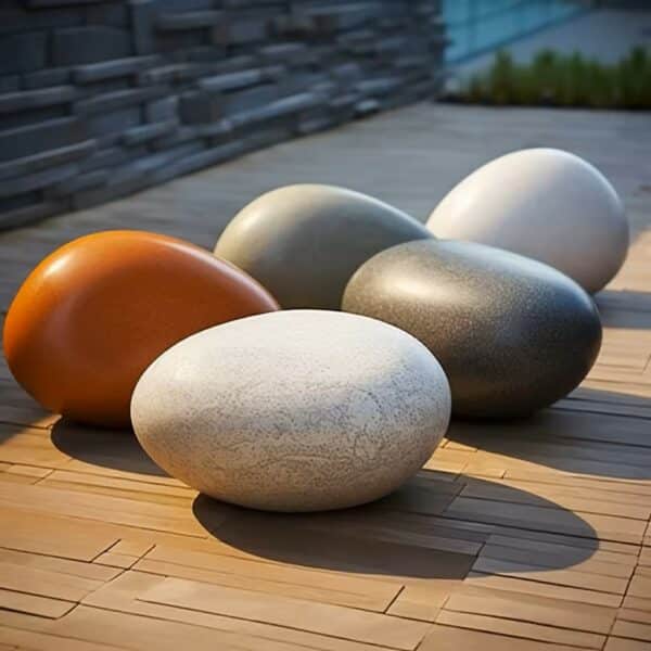 Egg Shaped Stone Seat DKY008B