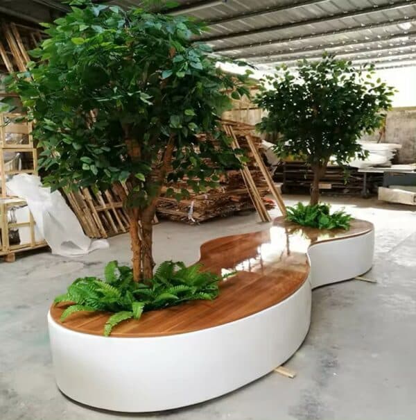 Irregular Shaped Planter/Bench DKY696