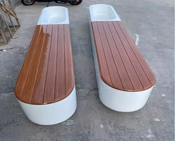 Wood Grain Bench Seat/Planter DKY411