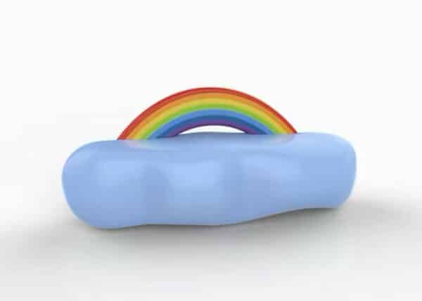 Rainbow Clouds Bench Chair DKY705