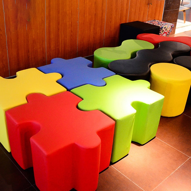 Puzzle Piece Stools DKY248