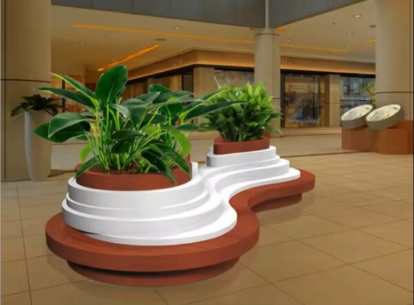 Stacked Fibreglass Planter/Bench DKY891