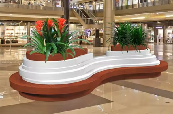 Stacked Fibreglass Planter/Bench DKY891