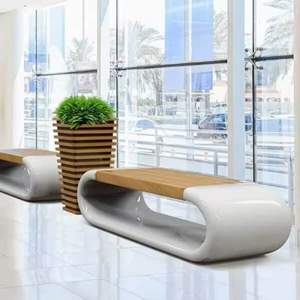 Arc Shaped Fibreglass Bench DKY670